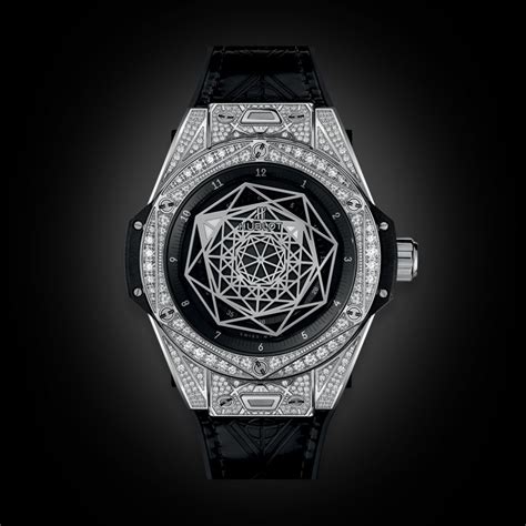 hublot sang bleu steel pave